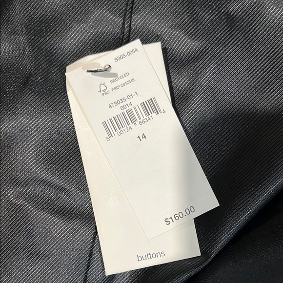 Banana Republic Black Blazer,‎ size 14, NWT - Picture 8 of 10